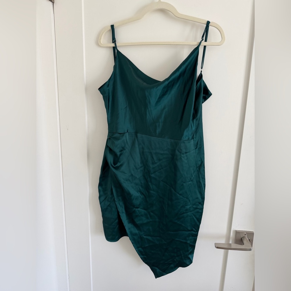Elegant Teal Slip Dress